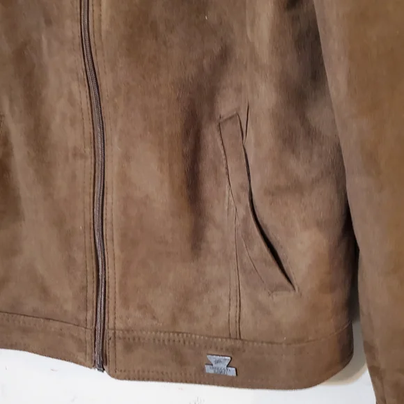 Bottega Italia Venezia Men's Genuine Suede Jacket Large EUC Luxury - Picture 4 of 5